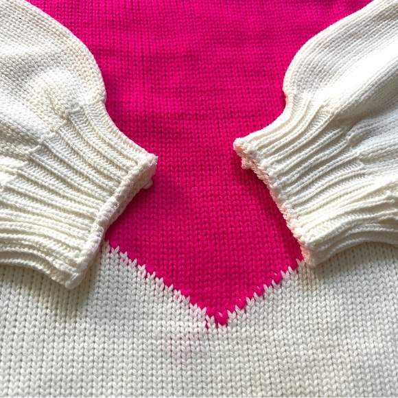 NWT Main Strip ‘Heart’ Sweater M/L - Picture 9 of 14